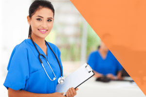 Auxiliar de enfermería en un hospital, destacando las oposiciones en Albacete.