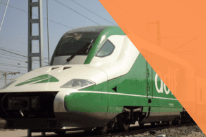 Tren de adif, ilustrando las oposiciones a servicios ferroviarios en Albacete.